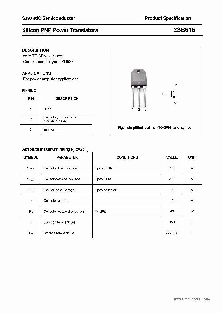 2SB616_1133132.PDF Datasheet