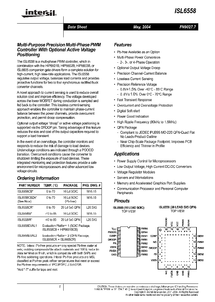 ISL6558_1401232.PDF Datasheet