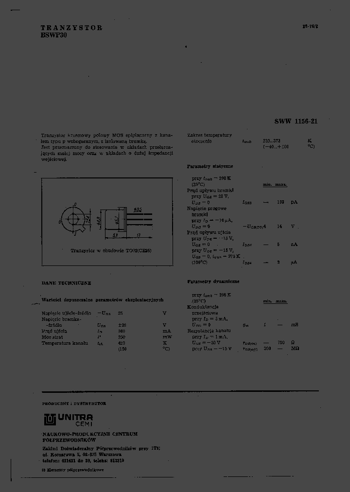BSWP30_1401671.PDF Datasheet