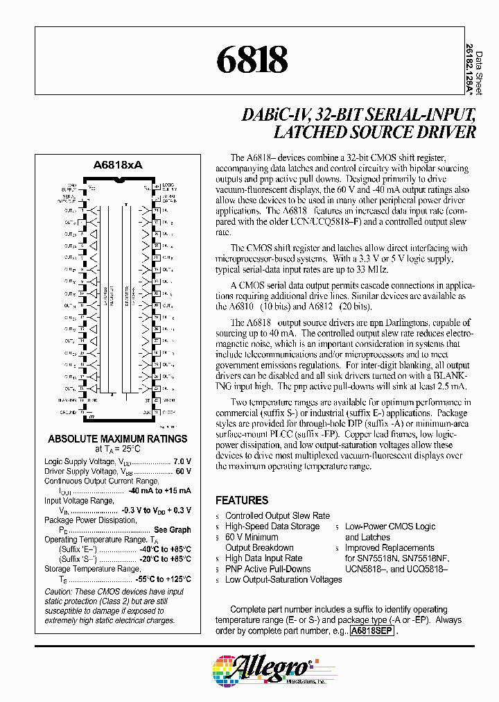 A6818SA_1402056.PDF Datasheet