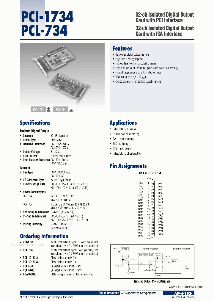 PCL-734_1174561.PDF Datasheet