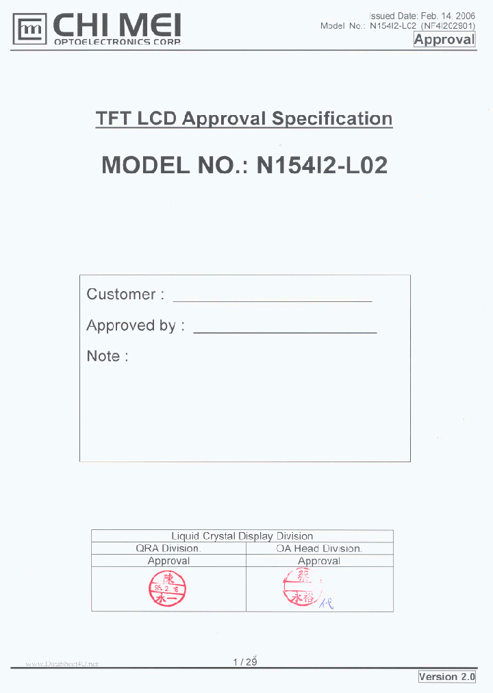 N154I2-L02_1220157.PDF Datasheet