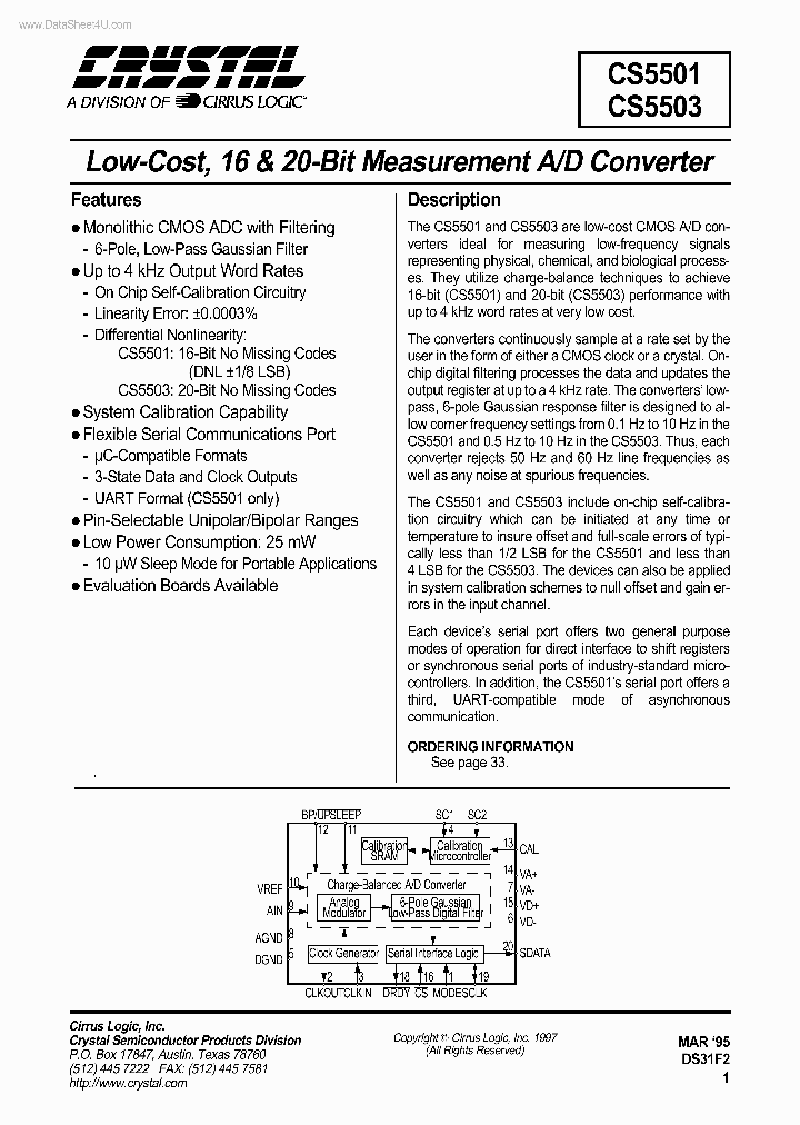 CS5501_1222684.PDF Datasheet