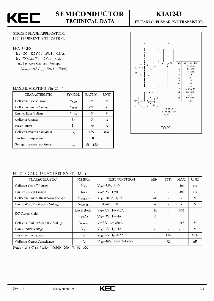 KTA1243_1403026.PDF Datasheet