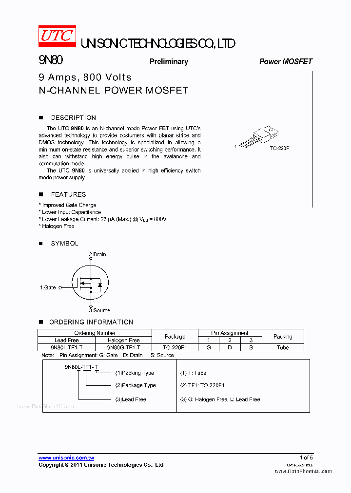 9N80_1227898.PDF Datasheet