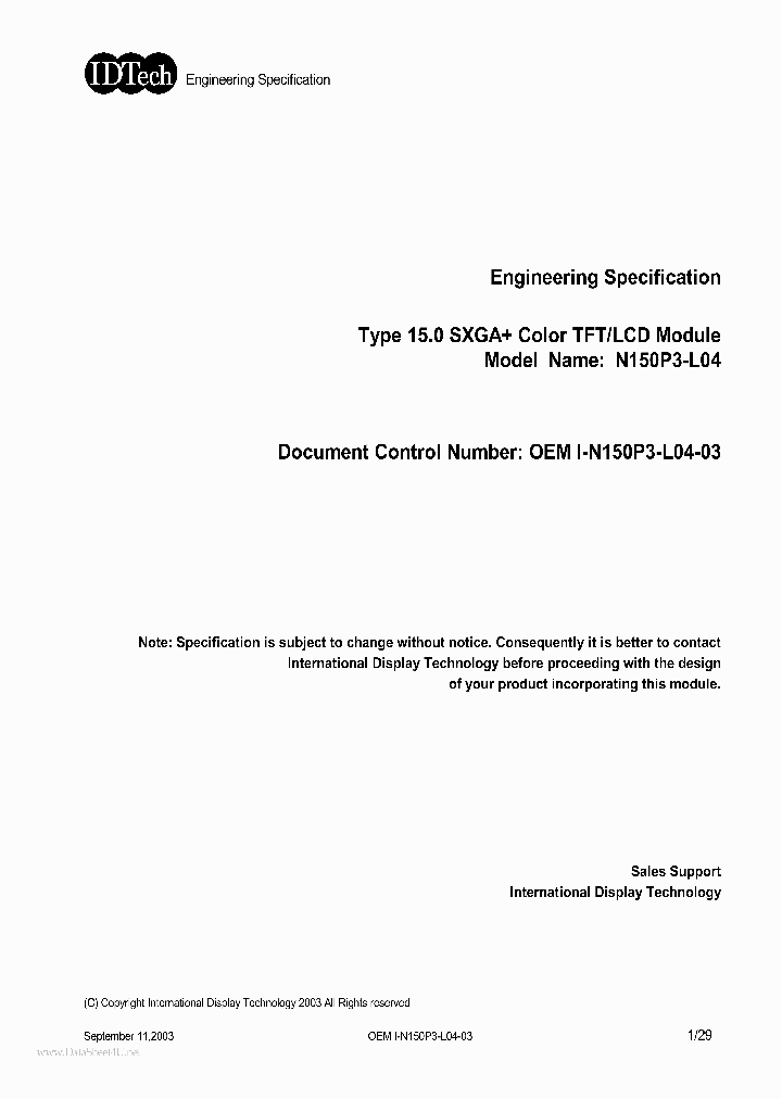 N150P3-L04_1220156.PDF Datasheet