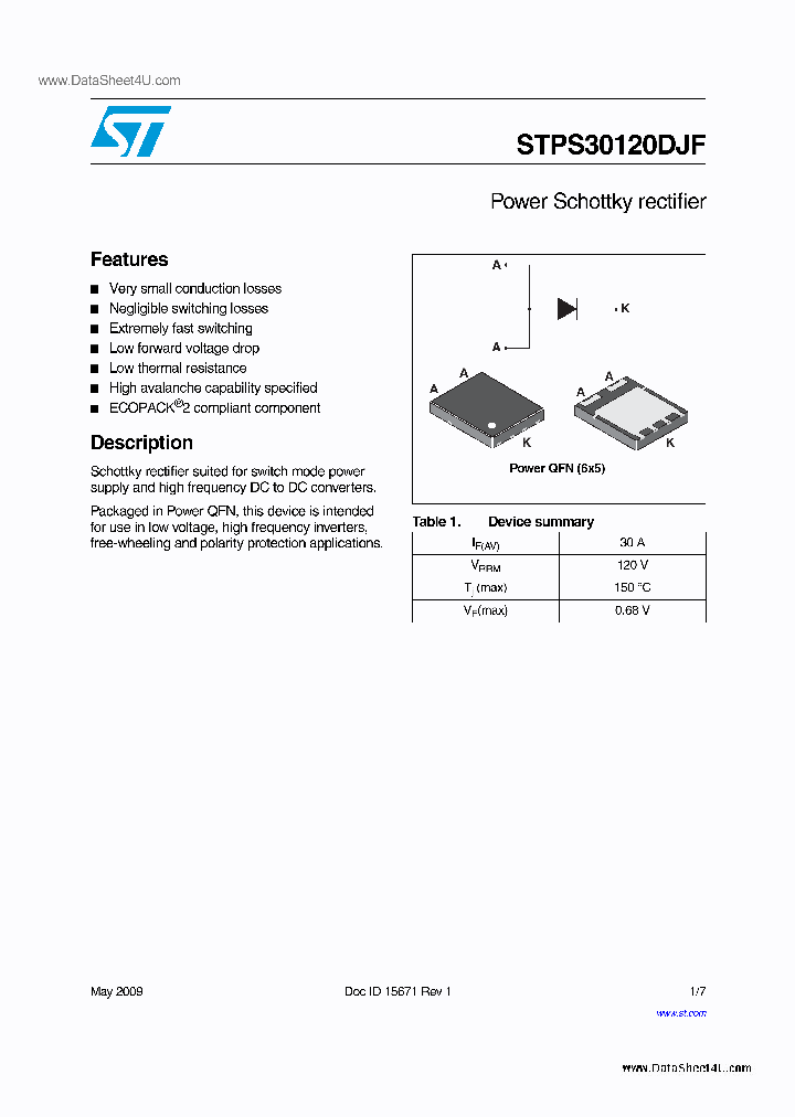 STPS30120DJF_1229481.PDF Datasheet