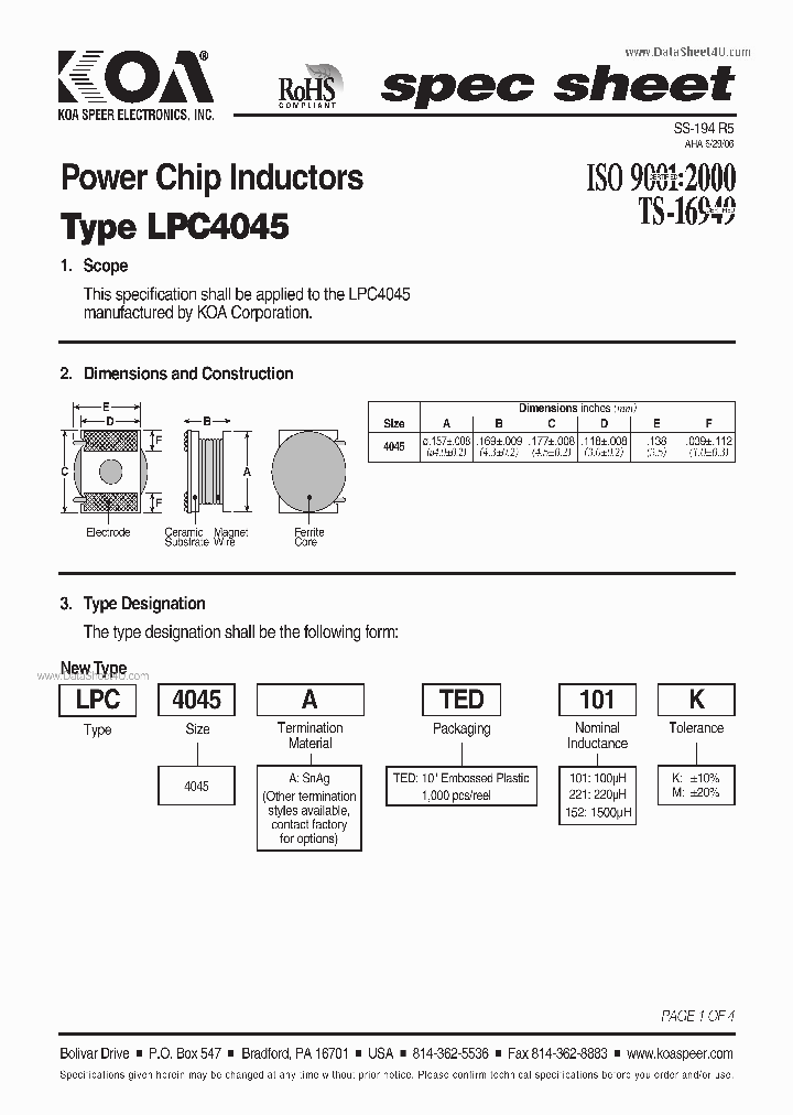 LPC4045_1232997.PDF Datasheet