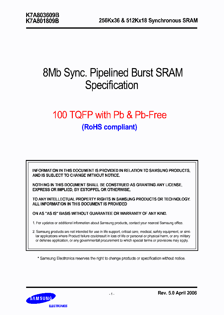 K7A801809B_1385354.PDF Datasheet