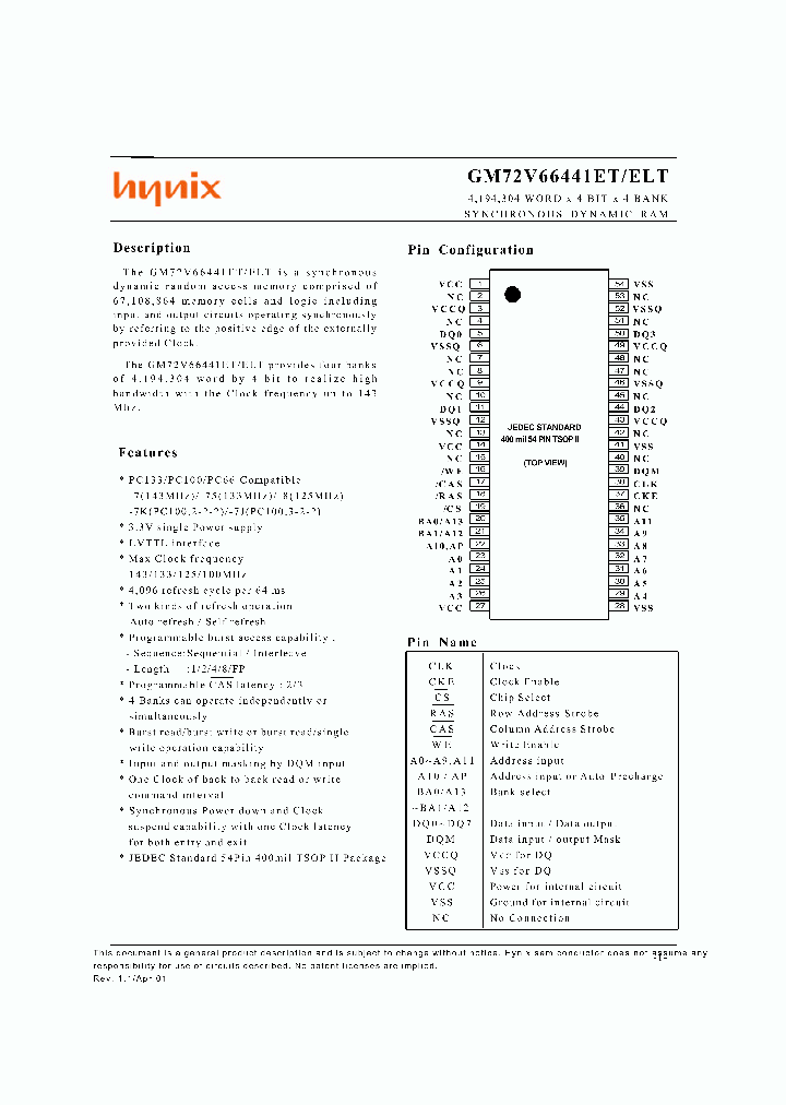 GM72V66441ET_807664.PDF Datasheet