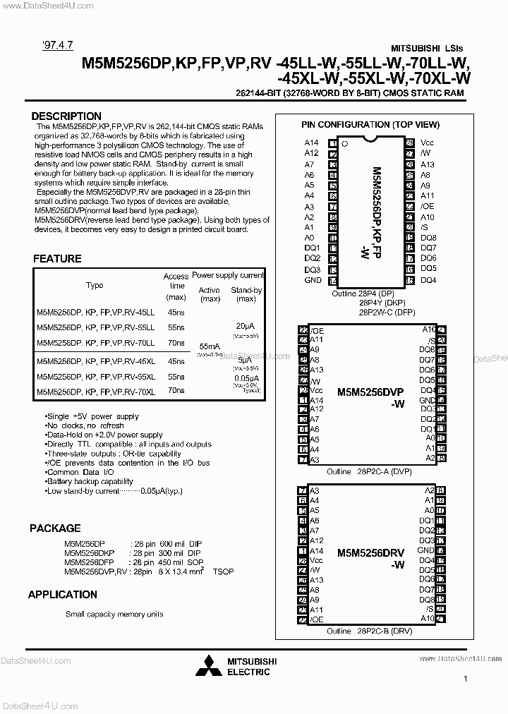 M5M5256XX-XXXX-W_1235406.PDF Datasheet