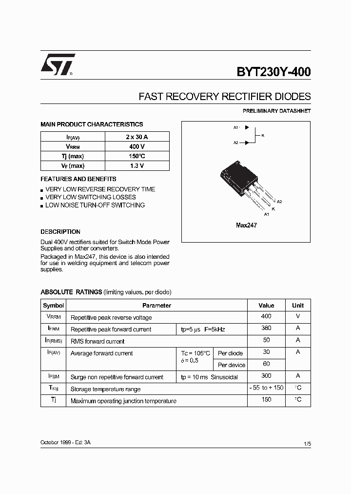 BYT230Y-400_1414442.PDF Datasheet