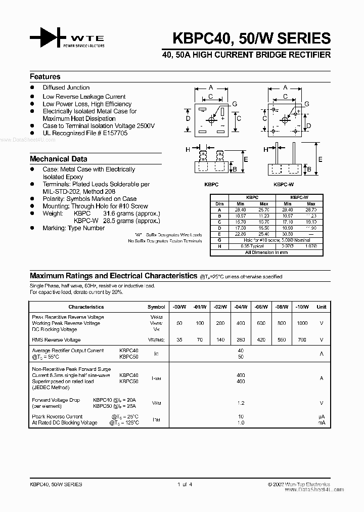 KBPC50_1224718.PDF Datasheet