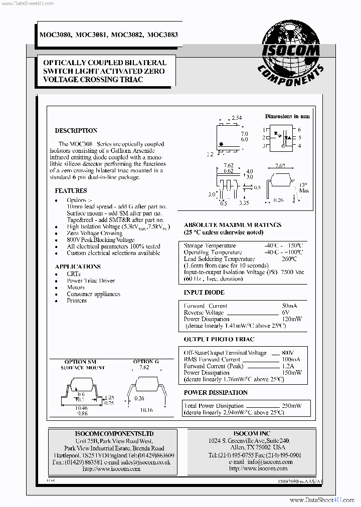MOC3083_1238500.PDF Datasheet