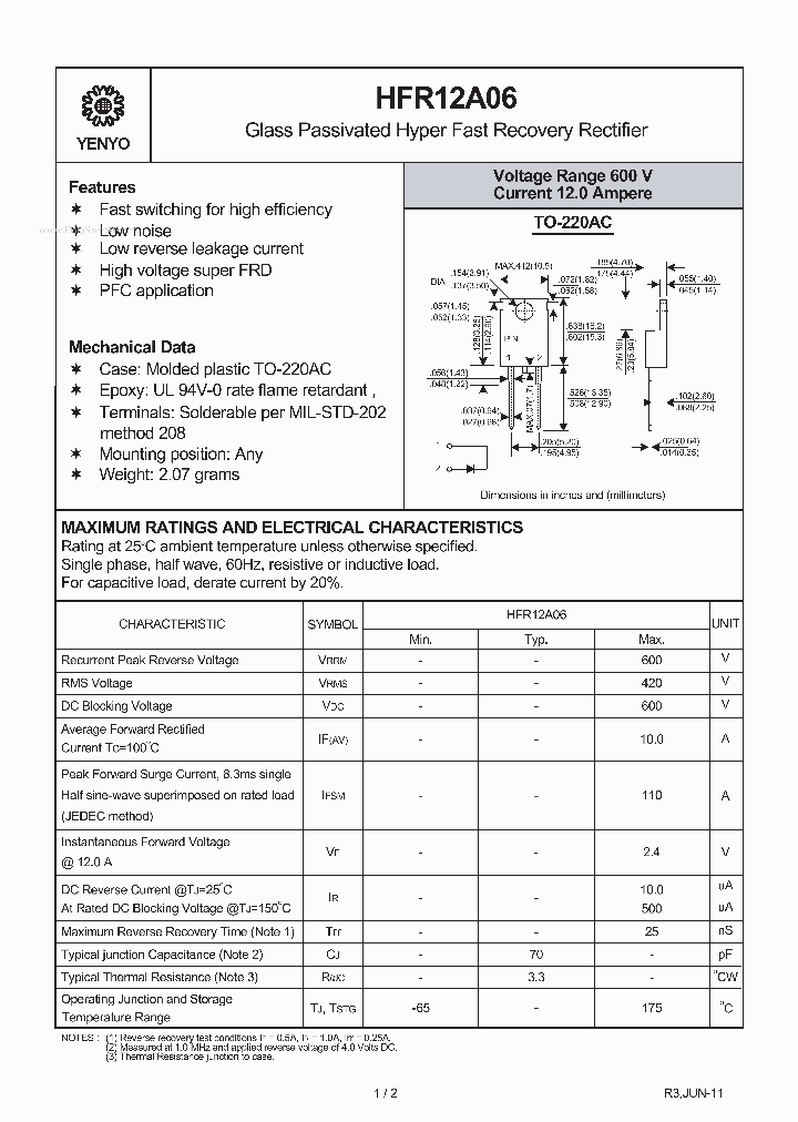 HFR12A06_1216793.PDF Datasheet
