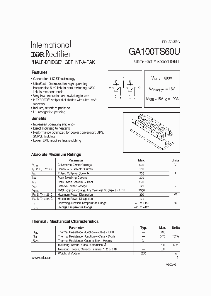 GA100TS60U_1418606.PDF Datasheet