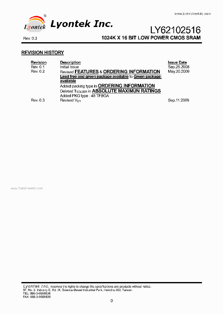 LY62102516_1242748.PDF Datasheet