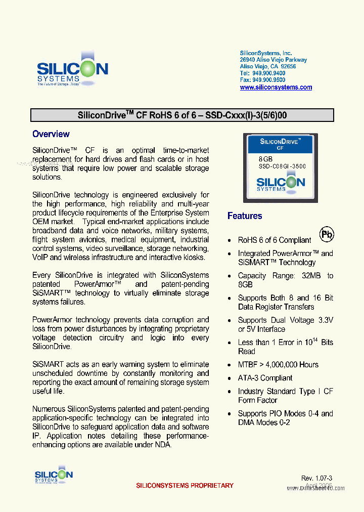 SSD-CXXX_1253090.PDF Datasheet