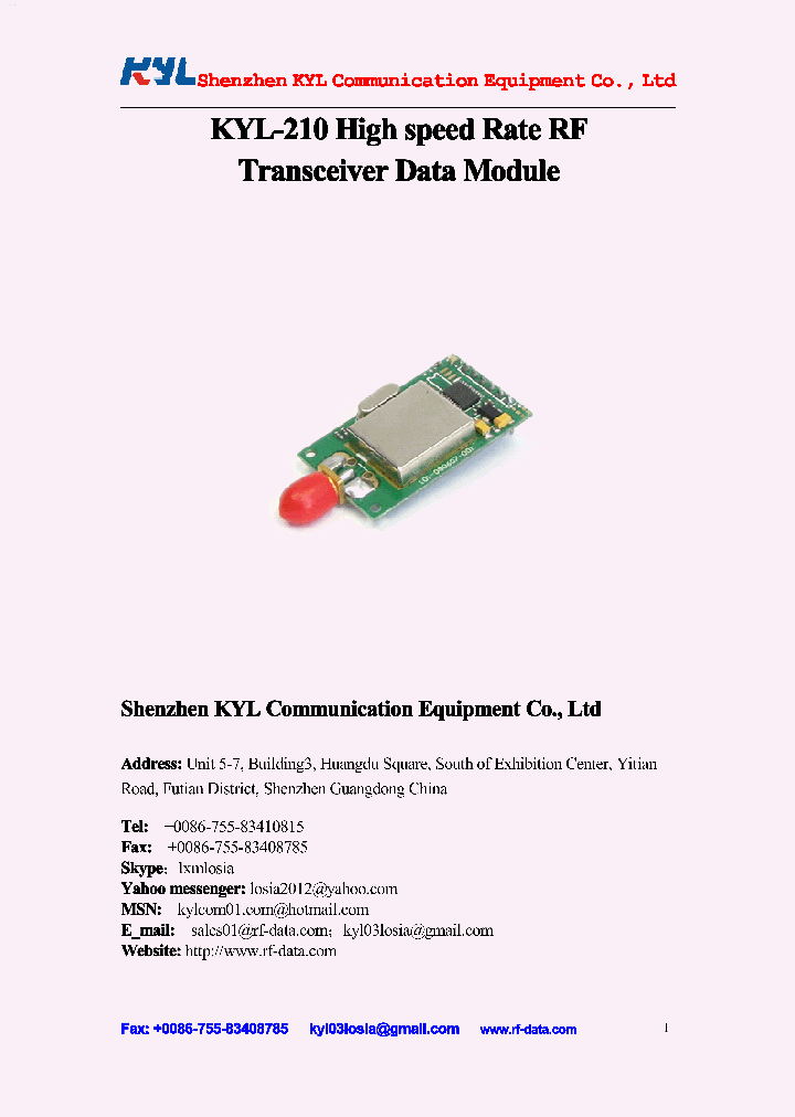 KYL-210_1254705.PDF Datasheet