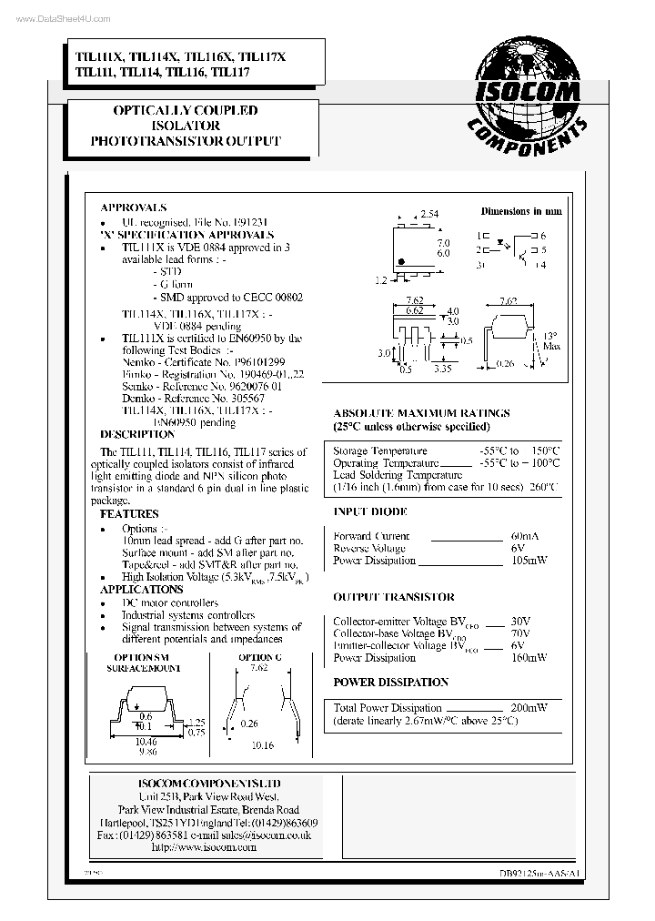 TIL111_1255798.PDF Datasheet