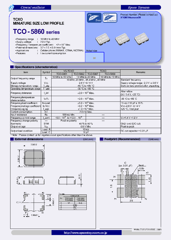 TCO-5861_1255098.PDF Datasheet