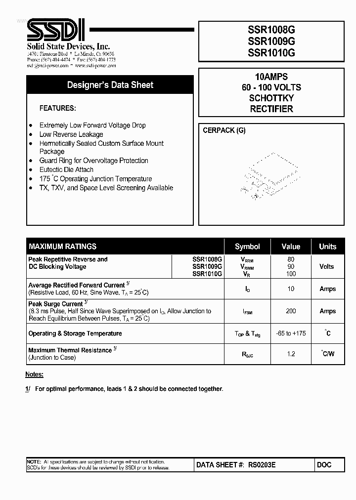 SSR1008G_1253294.PDF Datasheet
