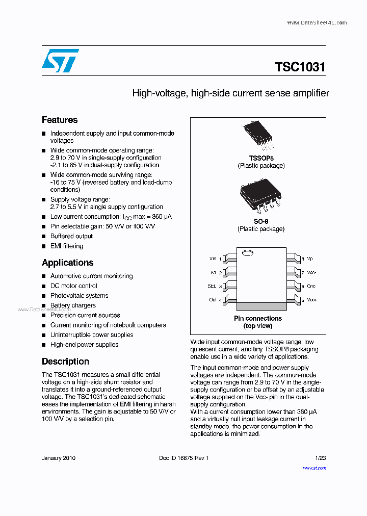 TSC1031_1260304.PDF Datasheet