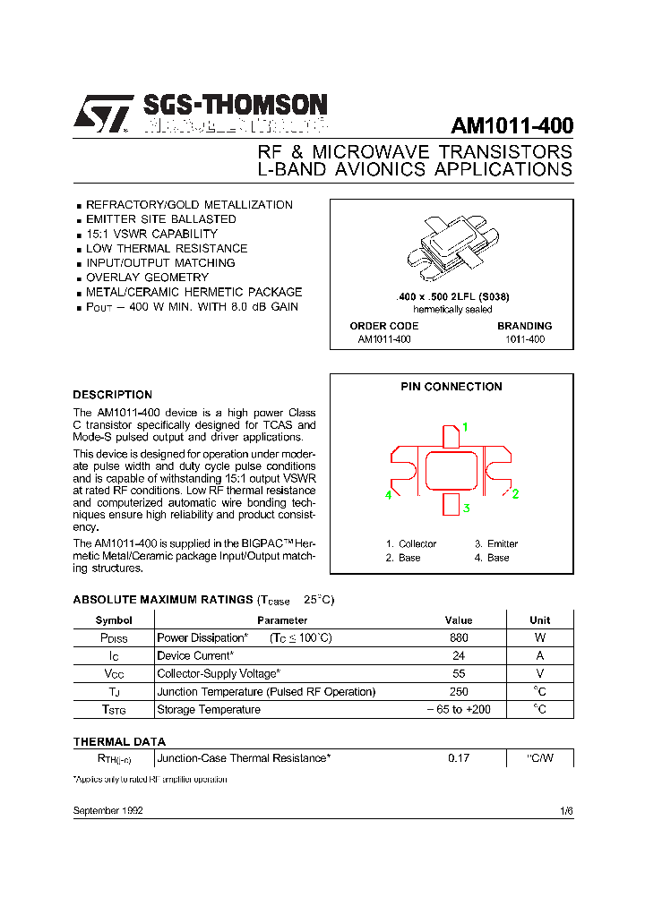AM1011-400_1423210.PDF Datasheet
