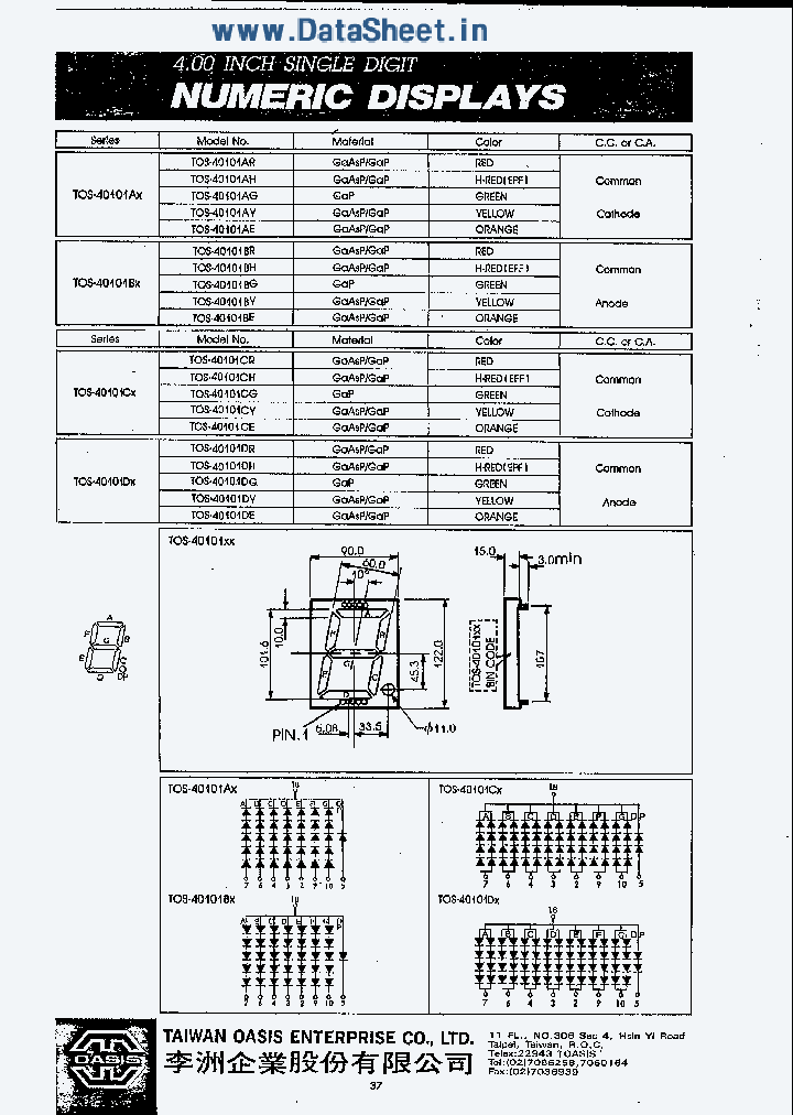 TOS-40101X_1257429.PDF Datasheet
