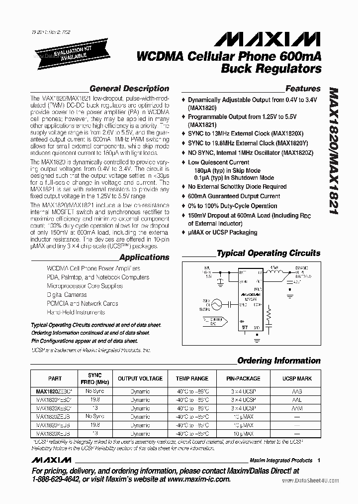 MAX1821_1236146.PDF Datasheet