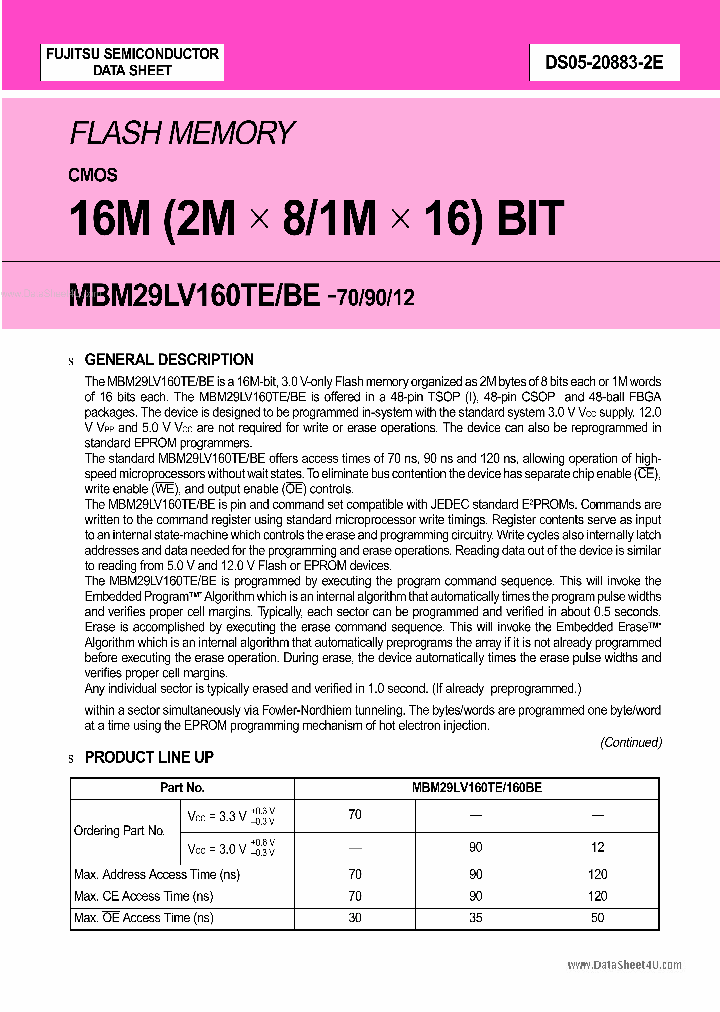 29LV160BE_1242356.PDF Datasheet