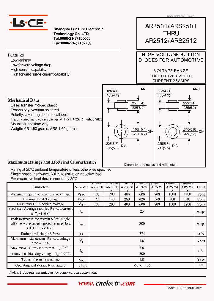 ARS250_1289794.PDF Datasheet
