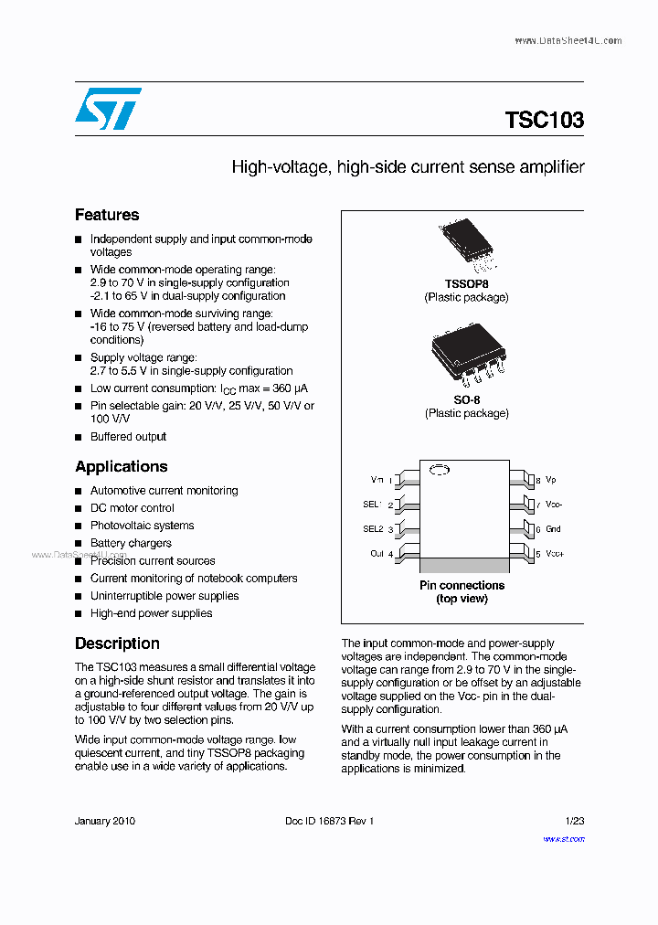 TSC103_1260303.PDF Datasheet
