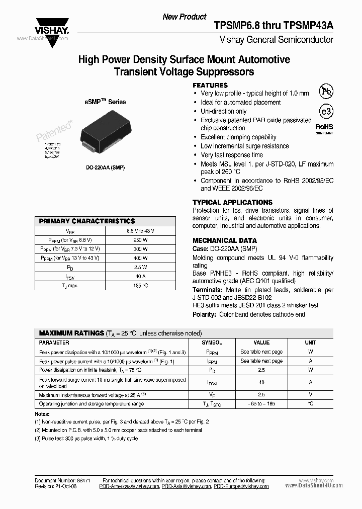 TPSMP10_1257215.PDF Datasheet