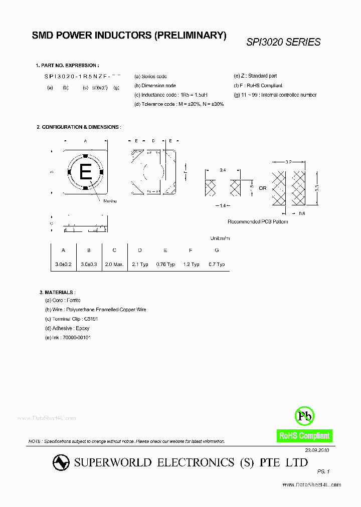 SPI3020_1252627.PDF Datasheet