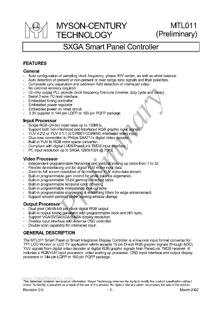 MTL011_1240358.PDF Datasheet