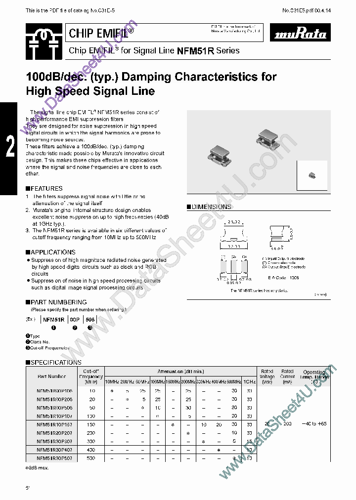 NFM51R00P206_1293377.PDF Datasheet