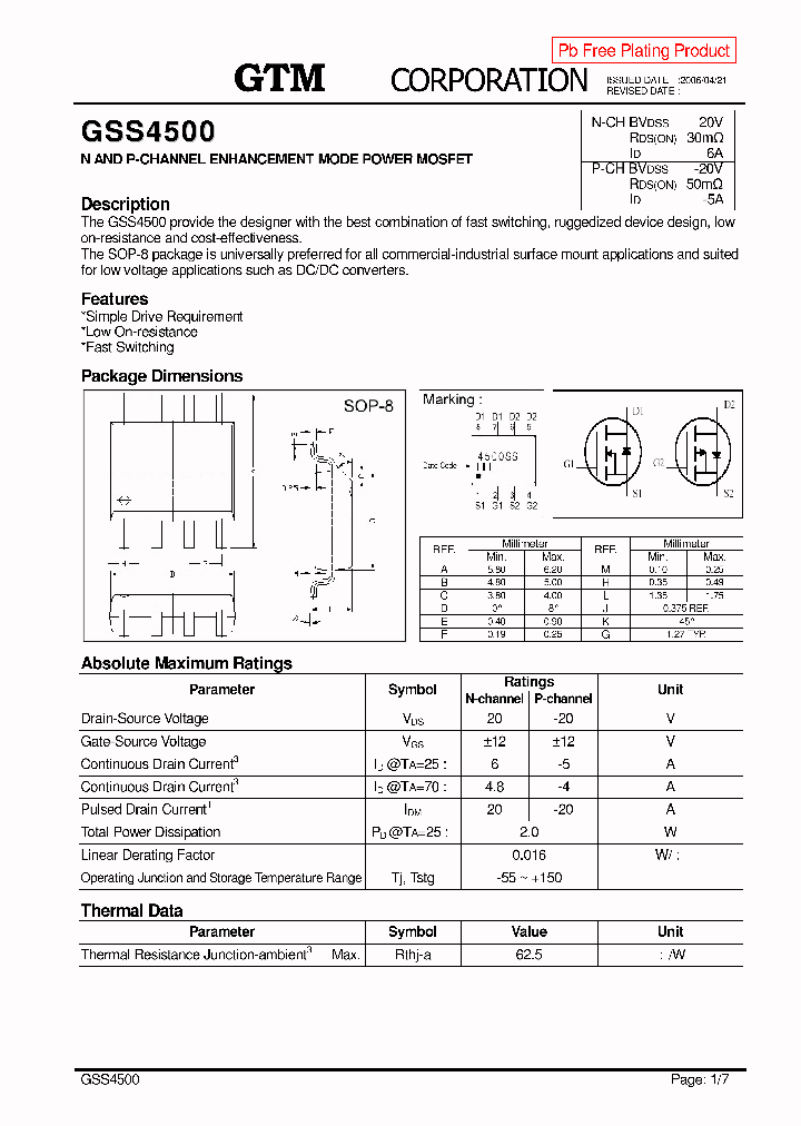 GSS4500_1408279.PDF Datasheet