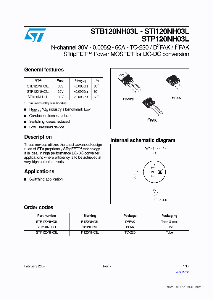 STI120NH03L_1253303.PDF Datasheet