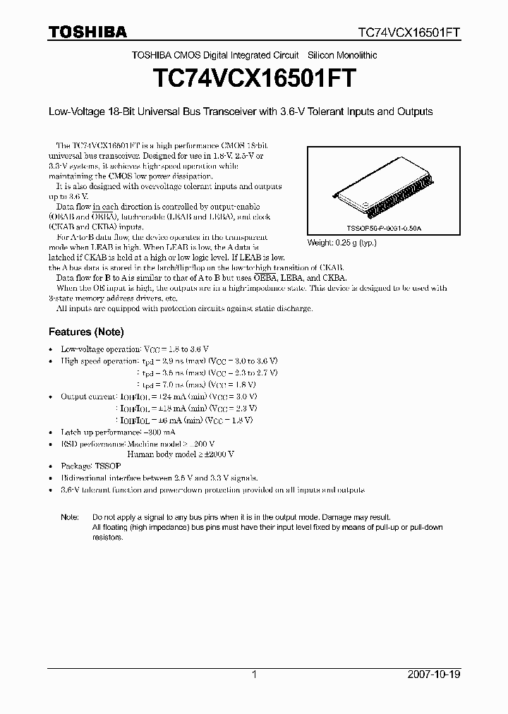 TC74VCX16501FT_1419070.PDF Datasheet