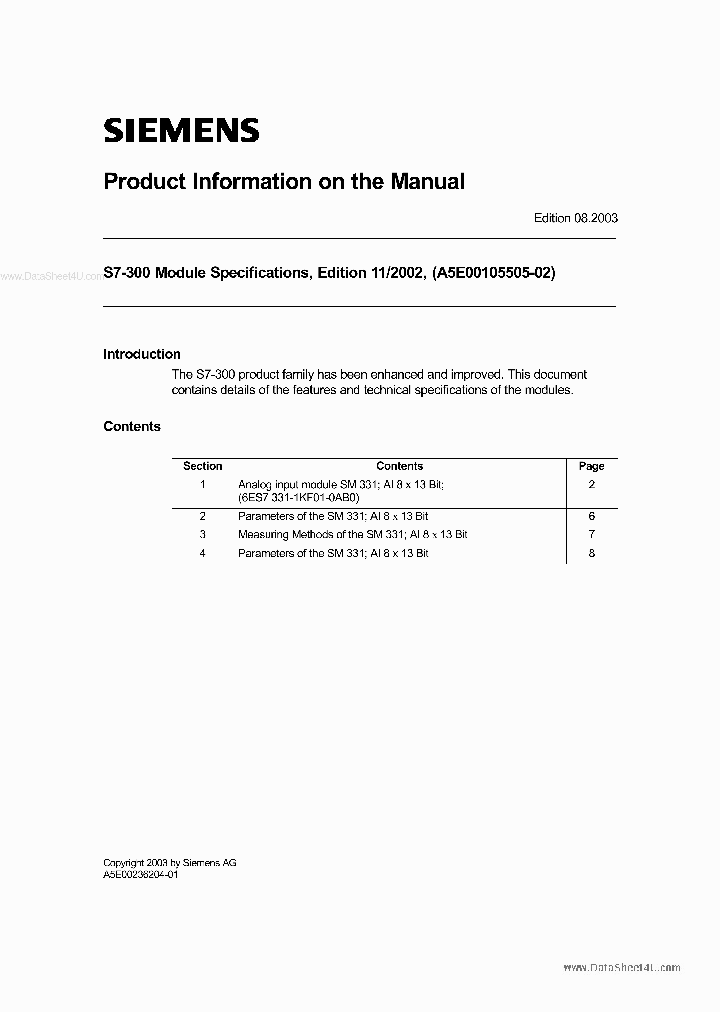 S7-300_1305691.PDF Datasheet