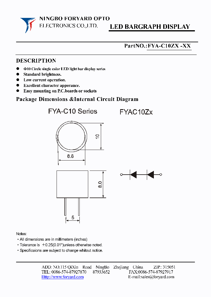 FYA-C10ZX-0_1420614.PDF Datasheet