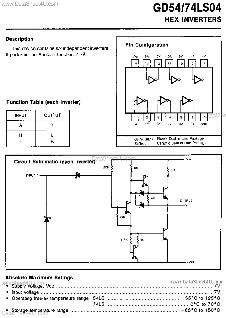 GD74LS04_1364718.PDF Datasheet