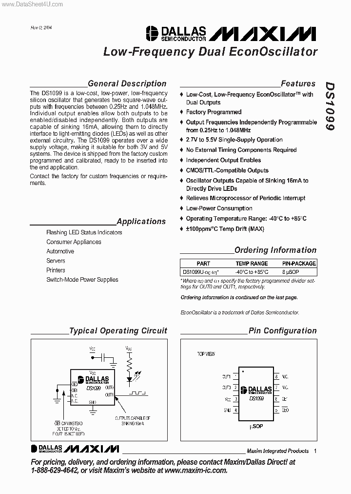 DS1099_1356253.PDF Datasheet