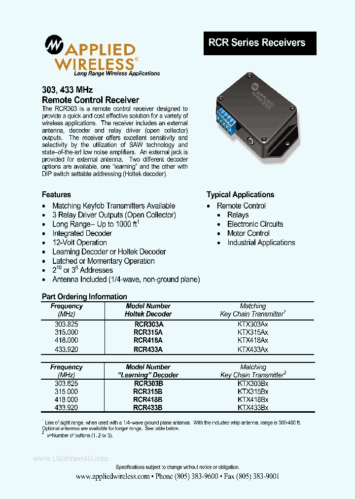 RCR303B_1371259.PDF Datasheet
