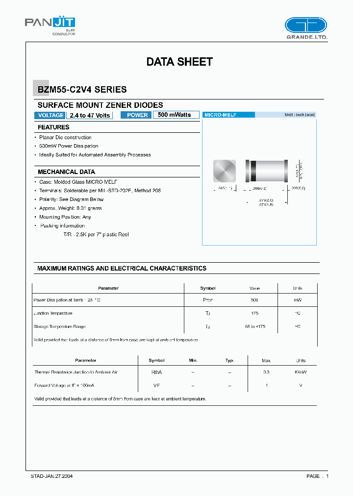 BZM55-C30_823326.PDF Datasheet