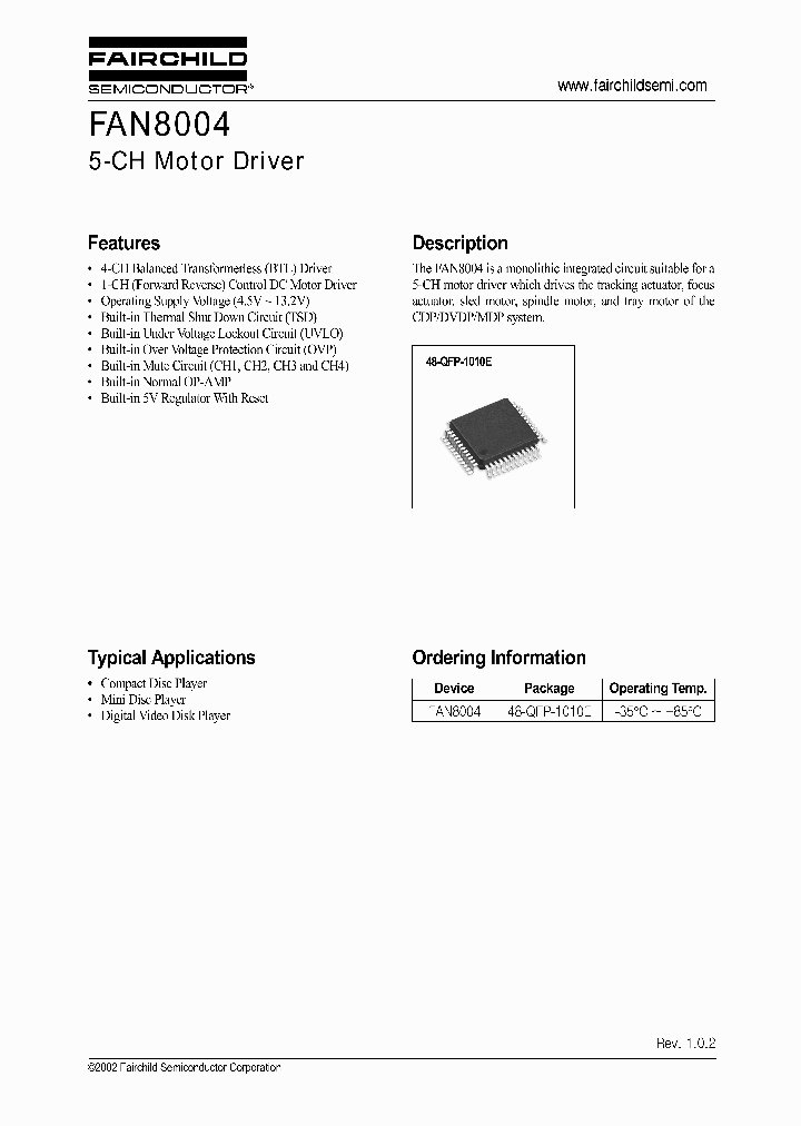 FAN8004_823394.PDF Datasheet