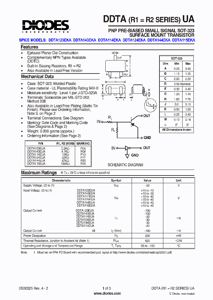 DDTA143EUA_1439630.PDF Datasheet