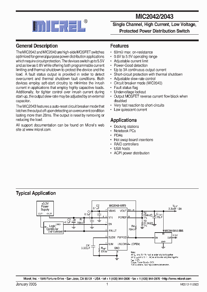 MIC2043-2YM_1427489.PDF Datasheet
