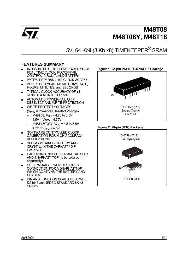 M48T18-150PC1_1440759.PDF Datasheet